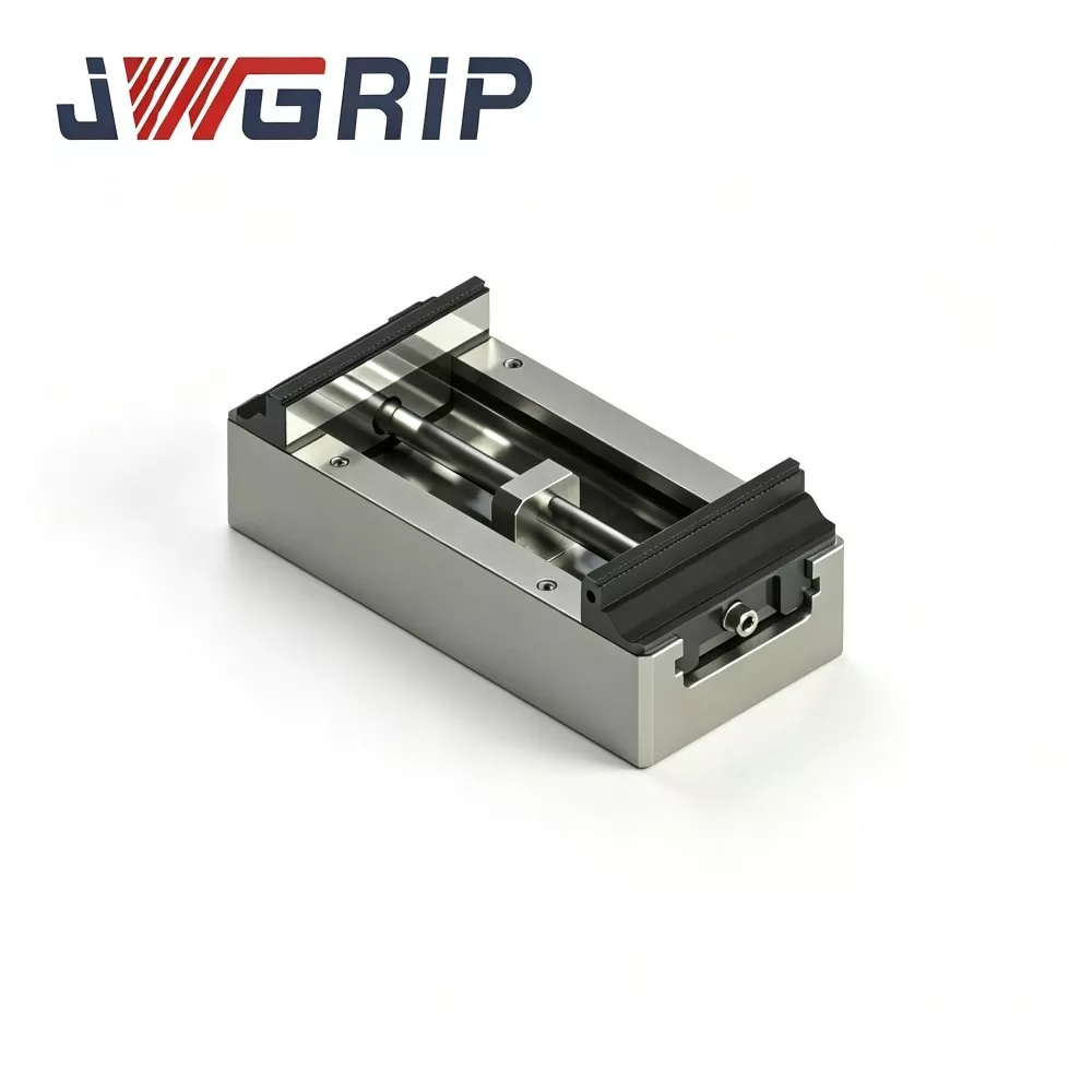 Extended Travel Heavy-Duty Self-Centering Zero Point Vise with Hard Jaws
