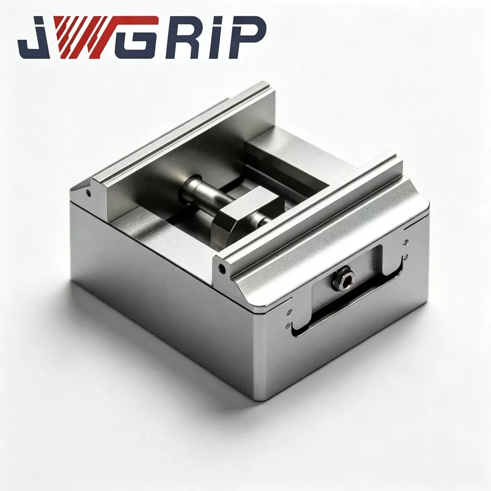 Heavy-Duty Compact Self-Centering Zero Point Vise for 5 Axis CNC Machining