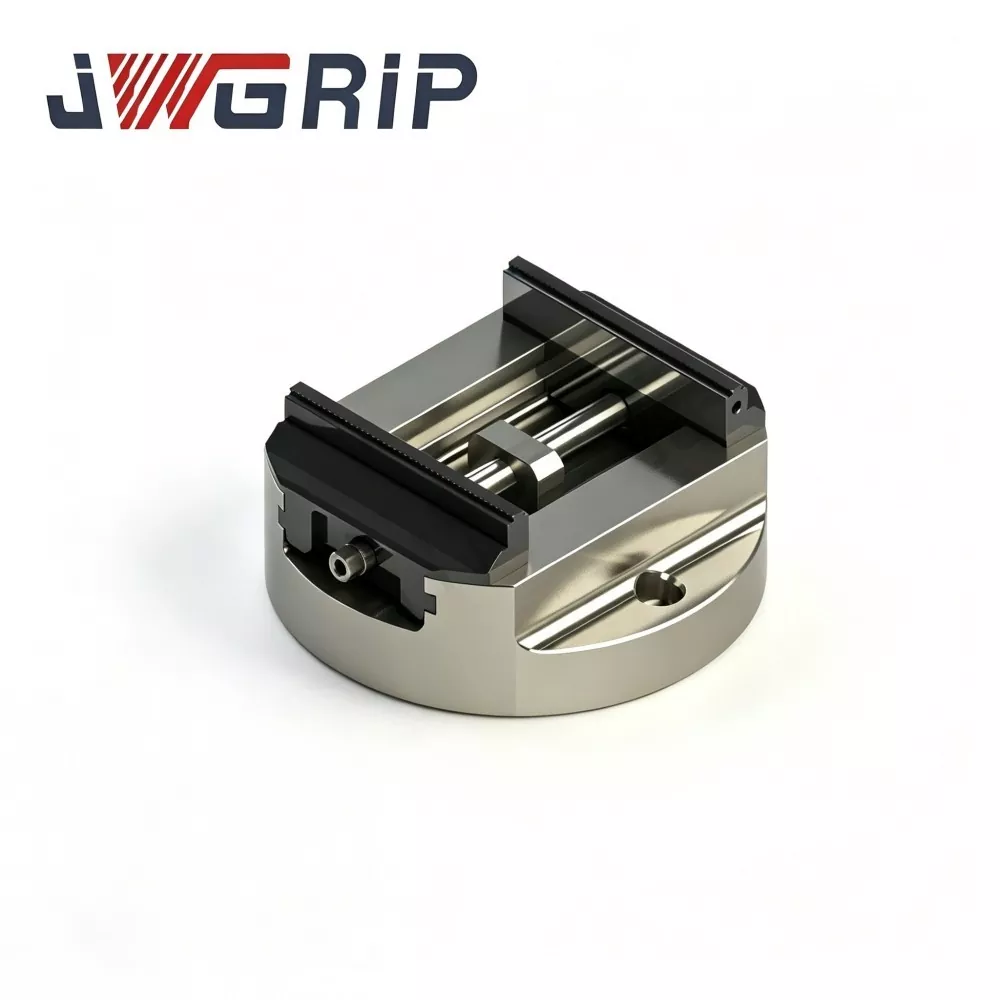 High-Accuracy Round Base Self-Centering CNC Vise