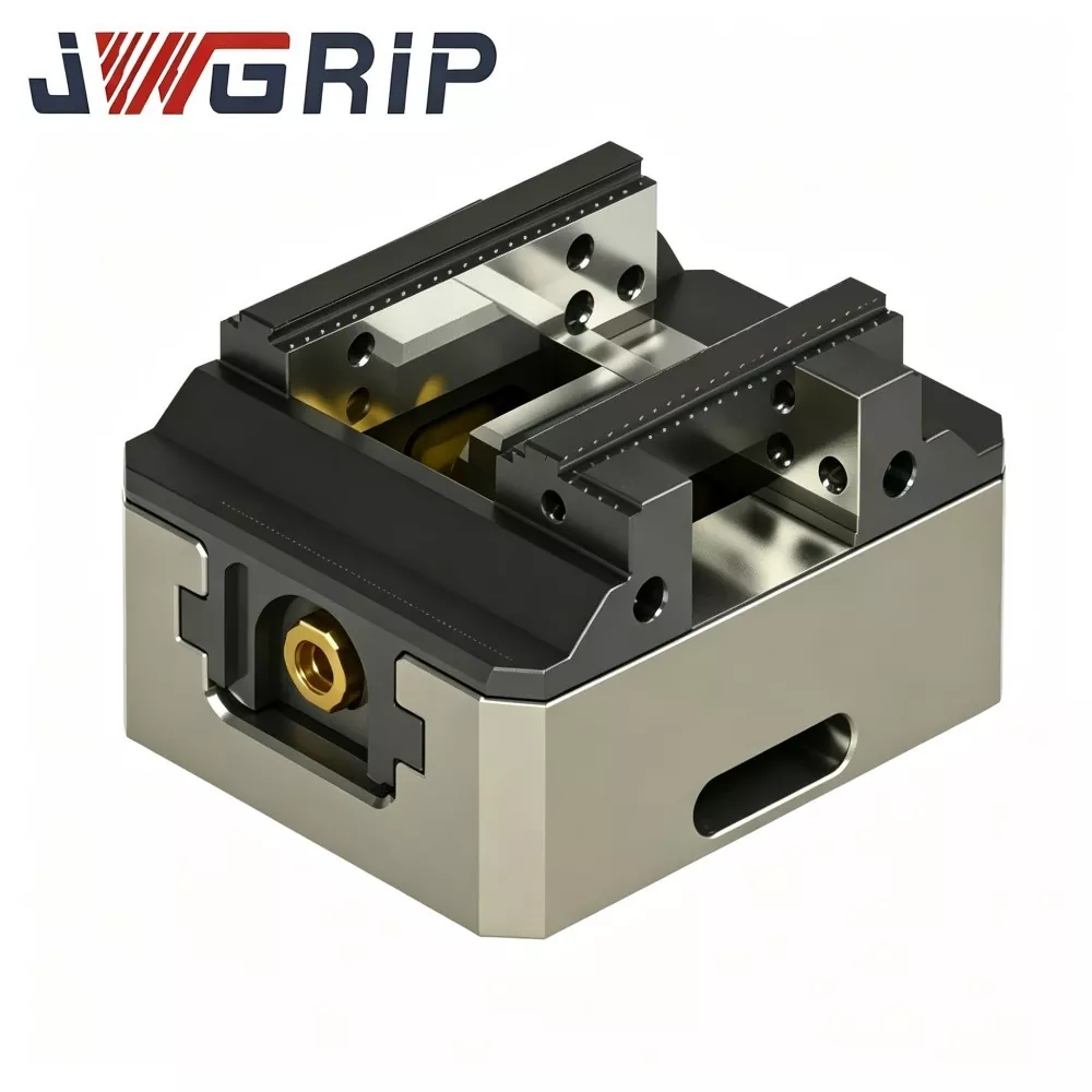 Compact High Precision Self Centering Zero Point Vise with Hard Jaws