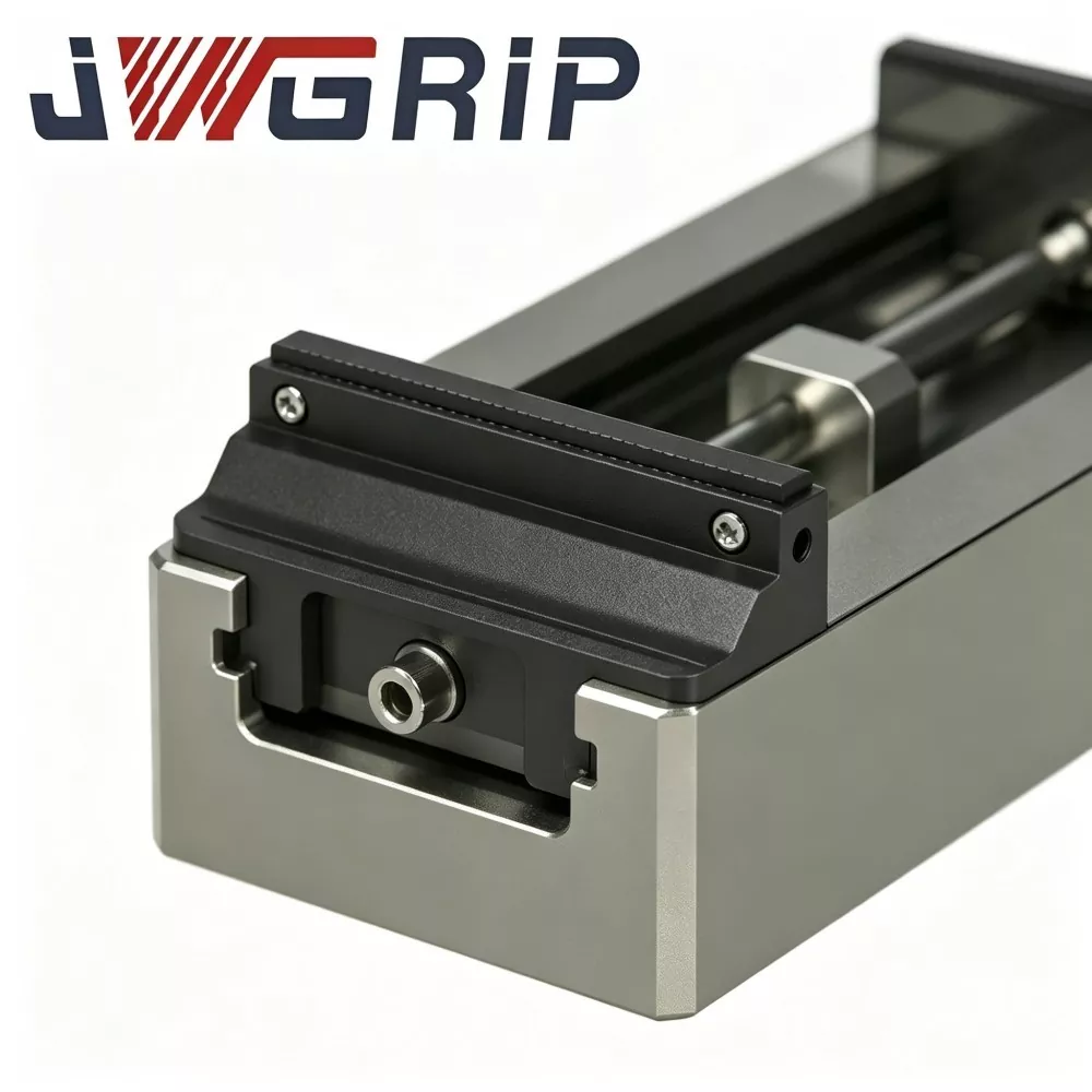 Extended Travel Heavy Duty Self Centering Zero Point Vise with Hard Jaws