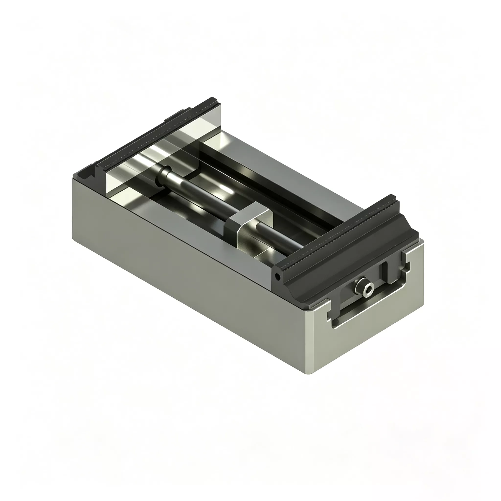 Extended Travel Heavy Duty Self Centering Zero Point Vise with Hard Jaws