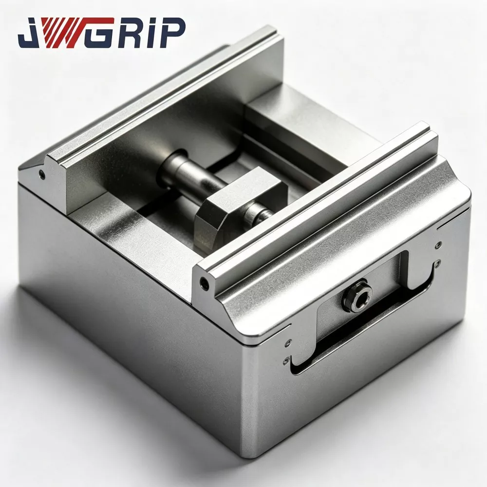 Heavy Duty Compact Self Centering Zero Point Vise for 5 Axis CNC Machining