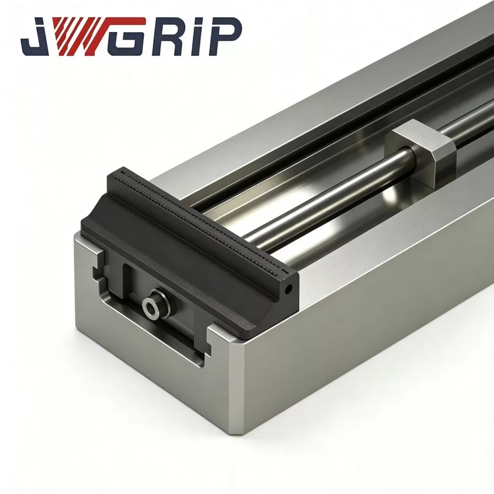 Large Travel Heavy Duty Self Centering Vise with Hard Jaws for Large Workpiece Machining