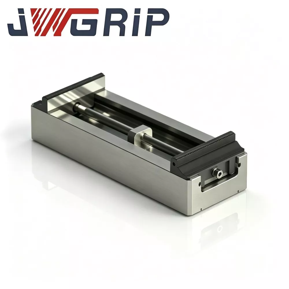 Large Travel Heavy Duty Self Centering Vise with Hard Jaws for Large Workpiece Machining